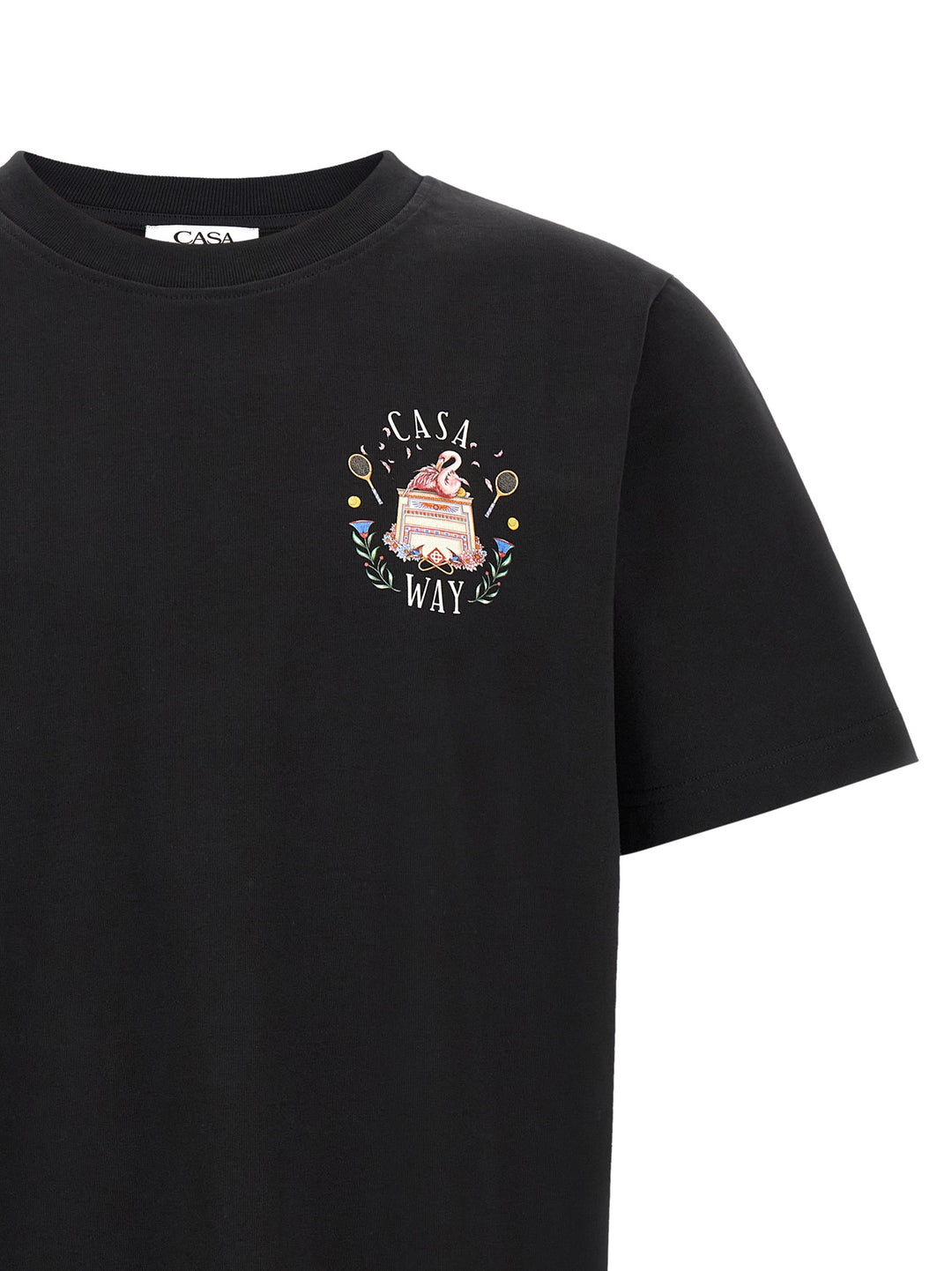 Casablanca Casa Way T-shirt - Black | e76a0e909fed7a2e8cefe5a4a079114013fb7251
