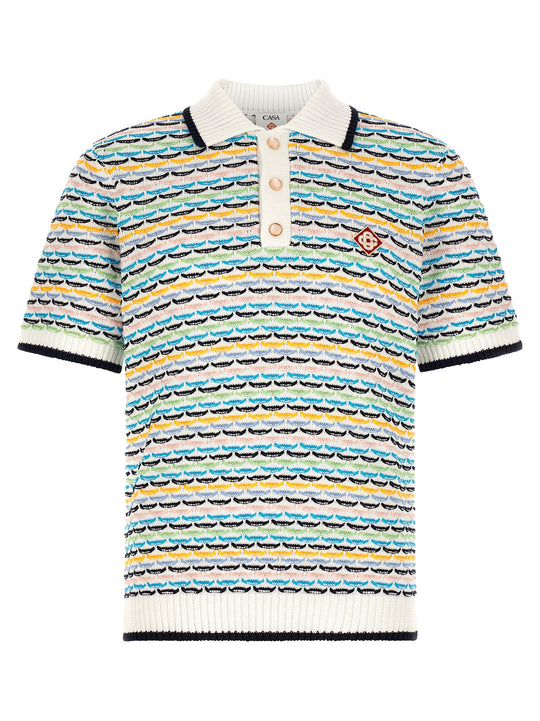 Tuck Stitch Polo Multicolor