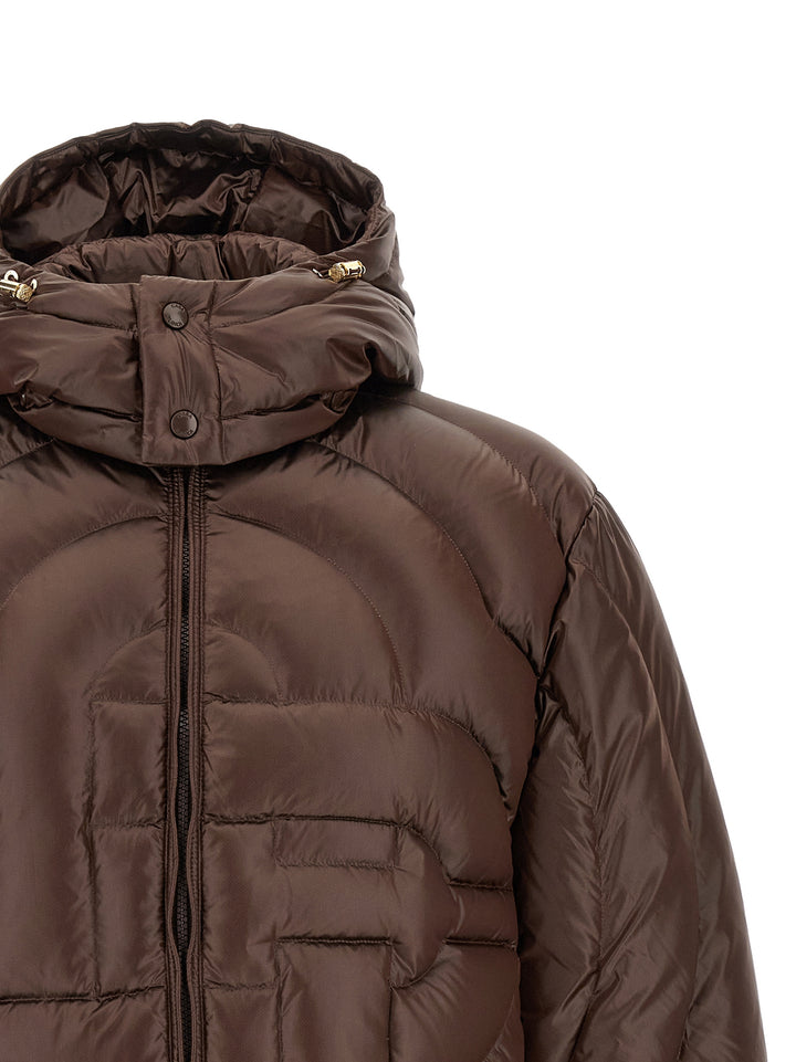 Casablanca Monogram Puffer Jackets - Brown | ae44888964d3ff95477d95682b0d37f92c88f1fe