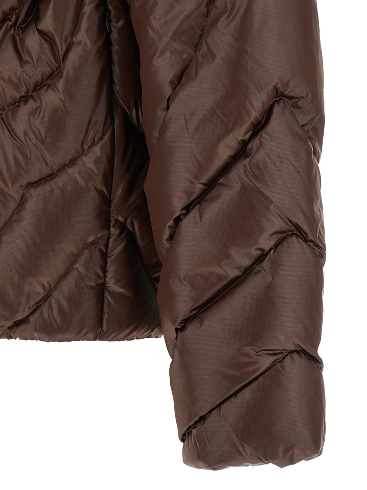 Casablanca Monogram Puffer Jackets - Brown | f30e9cab6fe9ded3b5b92774dda62af341052860