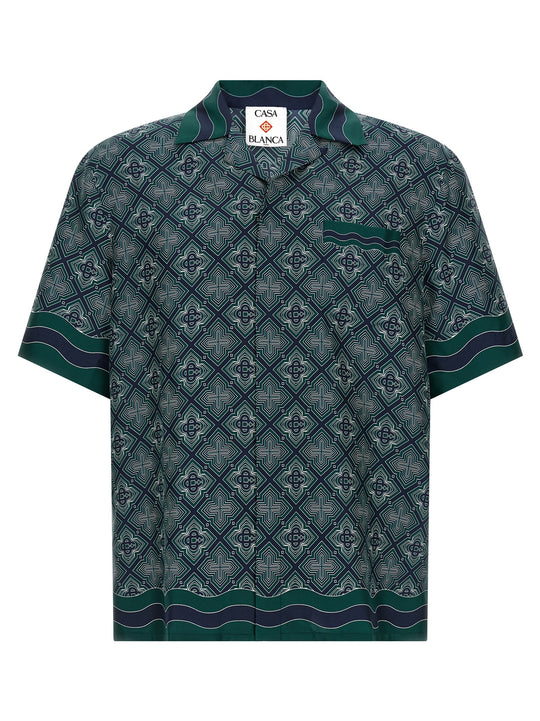Radiating Monogram Shirt And Blouse Green