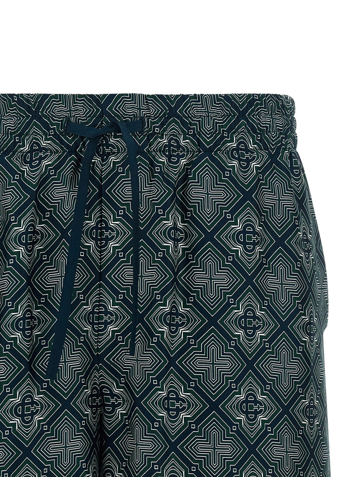 Casablanca Radiating Monogram Bermuda and Short - Multicolor | e65c0b386ab97865dfc25f15042c82923919e60e