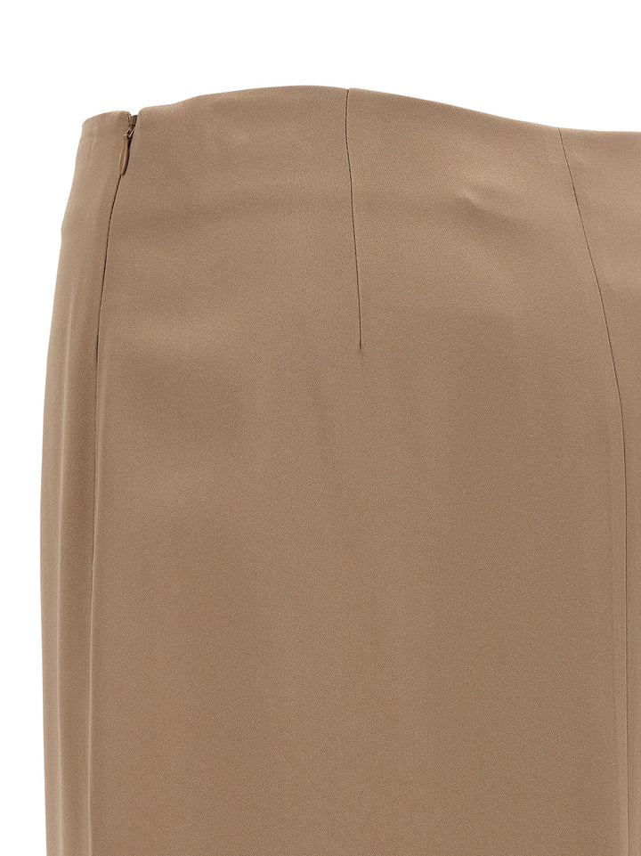 Brunello Cucinelli Column Long Skirts - Beige | 9e2eab0f9e4415efb89ed3bdb17f2db231f37d49