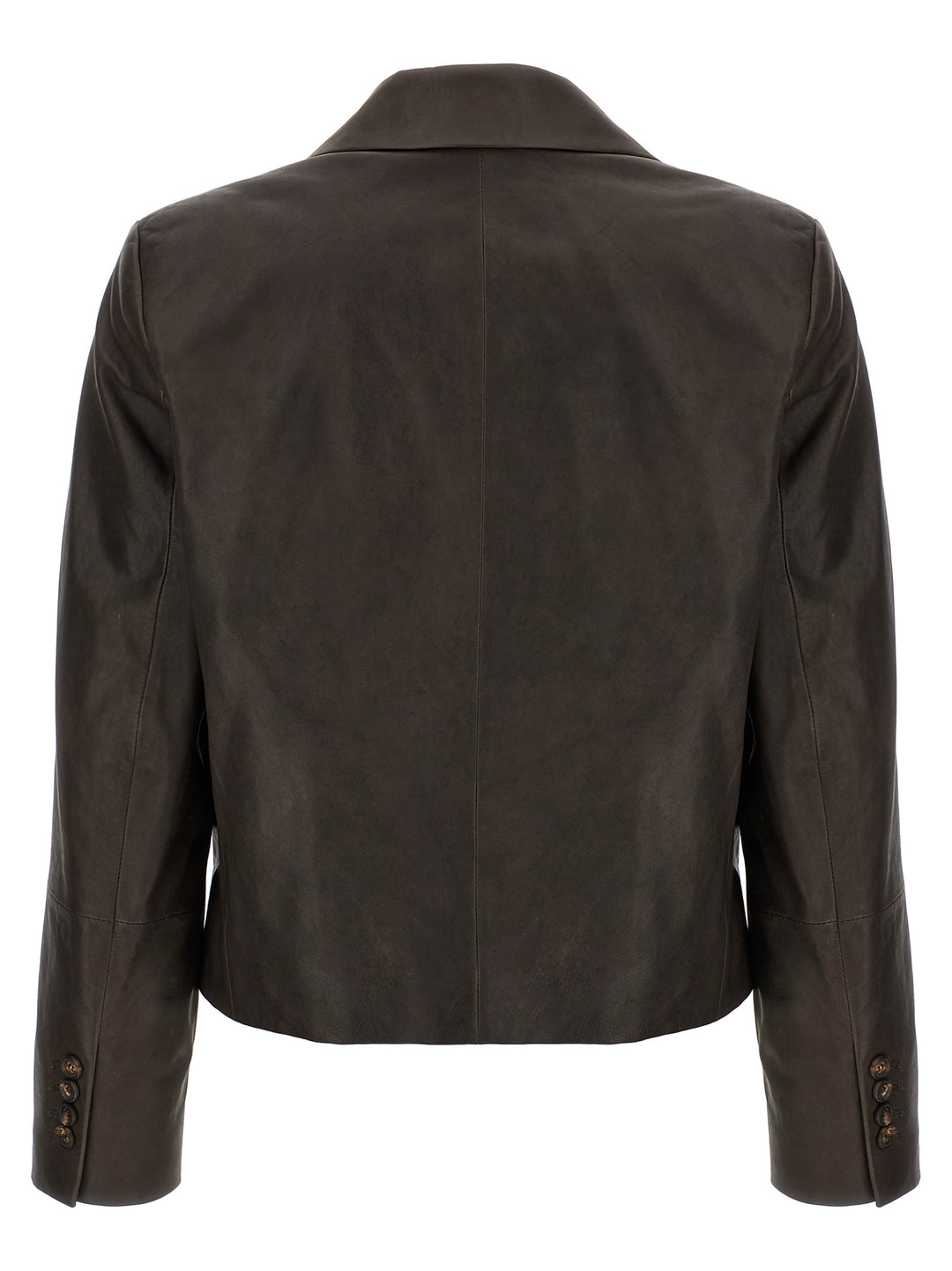 Brunello Cucinelli Blazer Nappa Monile BlazerS - Brown | 10e487695697b3a06a1ea1c62eacc3b2434b517e