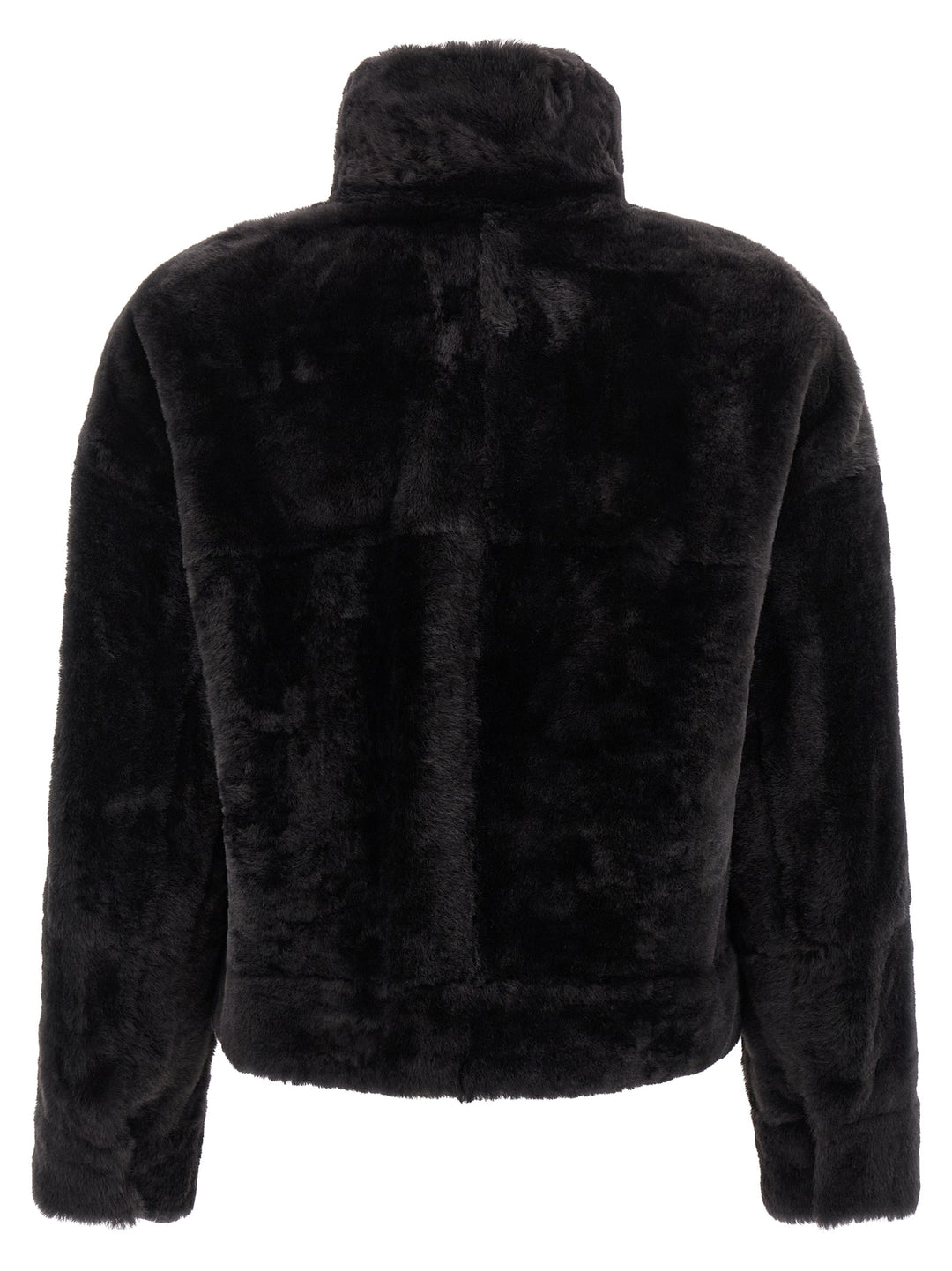 Brunello Cucinelli Shiny Zipper Pull Fur - Gray | 09768b4126fd690f9ab4a414ebefe9e3335f223e