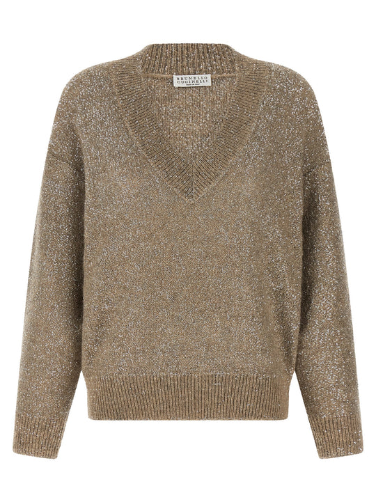 Dazzling Texture Sweaters And Cardigans Brown