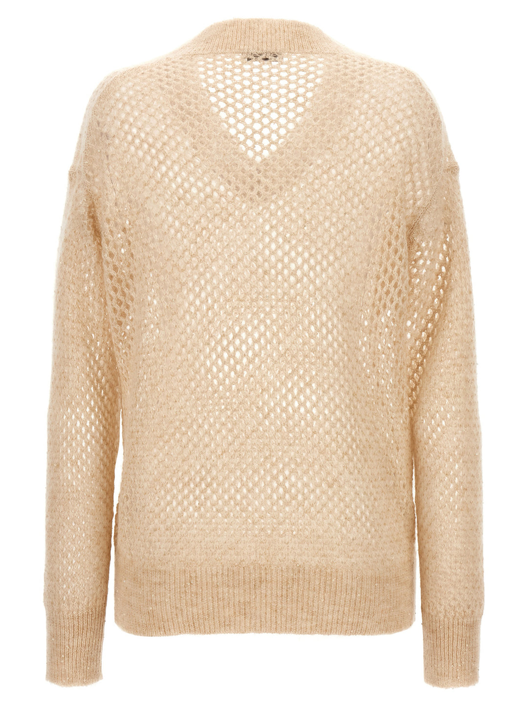 Brunello Cucinelli Rustic Dazzling Net Sweaters and Cardigans - Beige | 97ead5445993afa9ff83d4e701d33cc9f2a62490