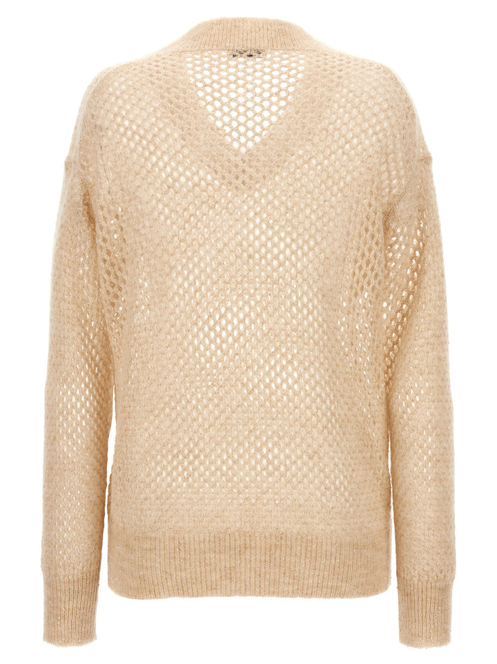Brunello Cucinelli Rustic Dazzling Net Sweaters and Cardigans - Beige | 97ead5445993afa9ff83d4e701d33cc9f2a62490
