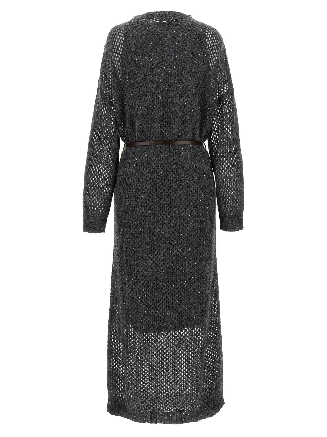 Brunello Cucinelli Dazzling Dress Dresses - Gray | 4ddc4fff31f6f3bc2eba04469f060ab30812bd51