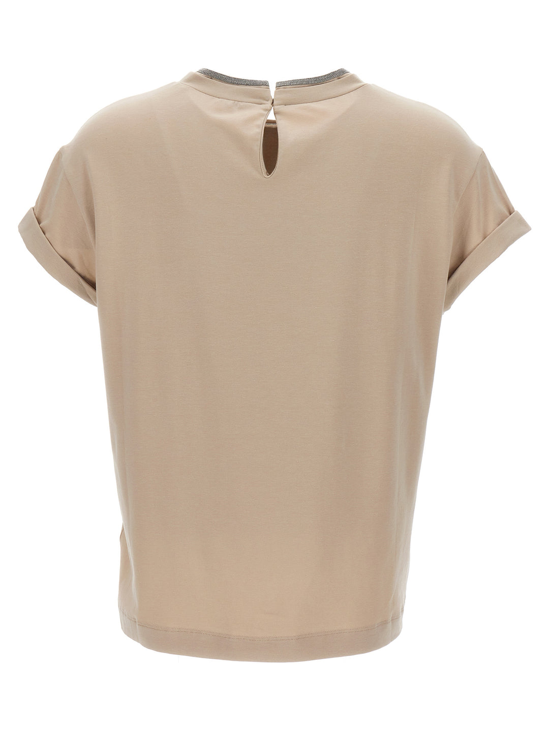 Brunello Cucinelli Monile T-shirt - Beige | 671351fd5592c0d55741e19d52aee425fce48dd3