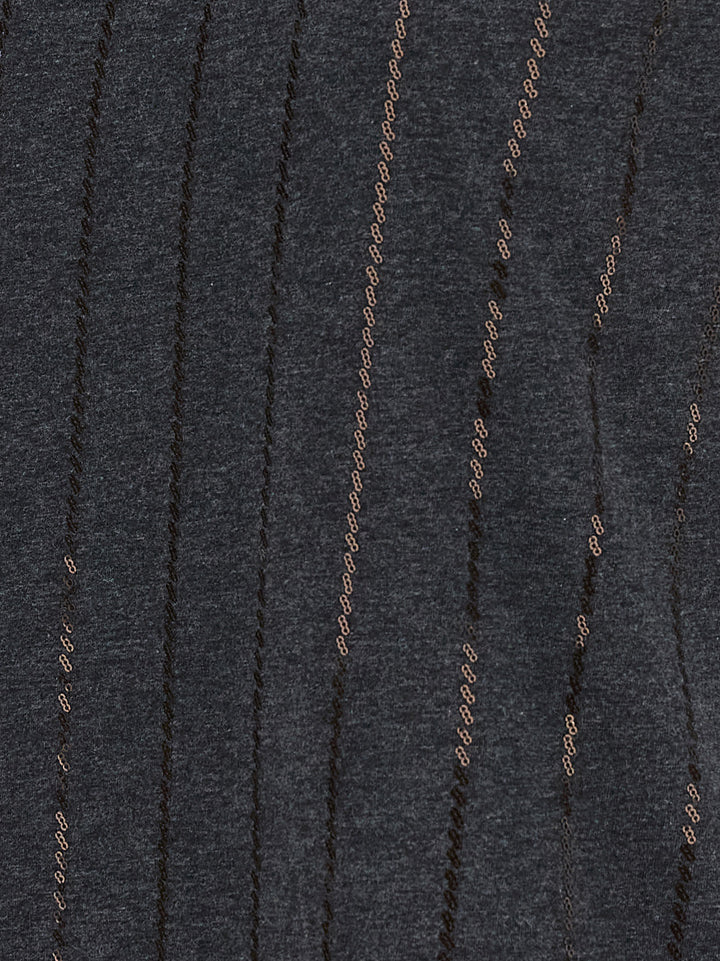 Brunello Cucinelli Micro Sequin T-shirt - Gray | 1bdb6b13efff1a239d7d5f8279c77b5c331d6001