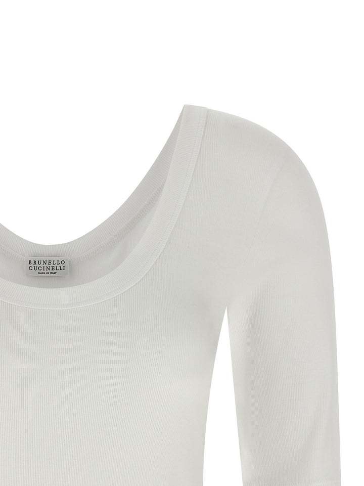 Brunello Cucinelli Monile T-shirt - White | 80e31bcc26227f54be5bb3848f690b4b57aed663