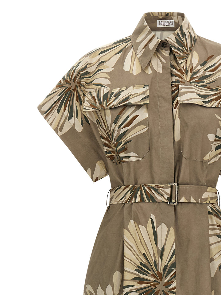 Brunello Cucinelli Chemisier Dress Dresses - Green | dc1d22444bc585c0d4798030382c2107bc7bd4ce