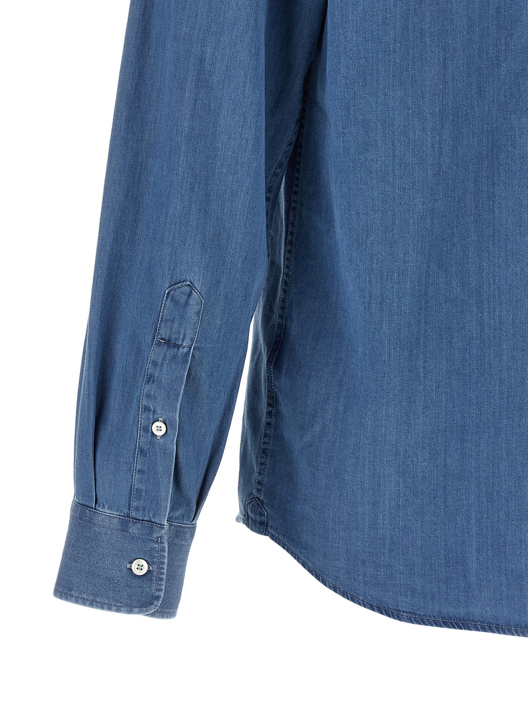 Brunello Cucinelli Denim Shirt Shirt and Blouse - Blue | 9ad8350eb1498d89216584d288a4c829fec834f3