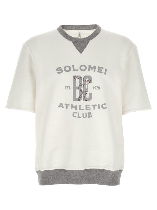 Short Sleeved Sweatshirt White