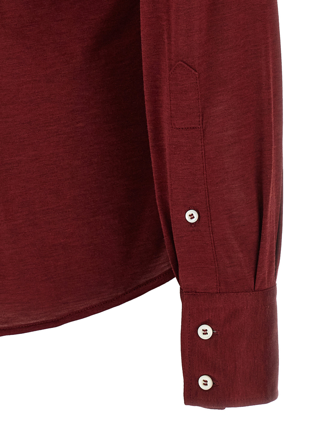 Brunello Cucinelli Silk And Cotton Shirt Shirt and Blouse - Bordeaux | 0b02e330c5364f9572567c9d85d746b29bd8f9fa