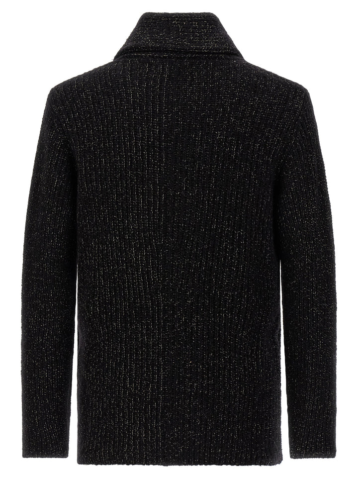 Brunello Cucinelli Double-Breasted Cardigan Sweaters and Cardigans - Black | d119644ee6703ff72ce73b53ea14228cd1077f76