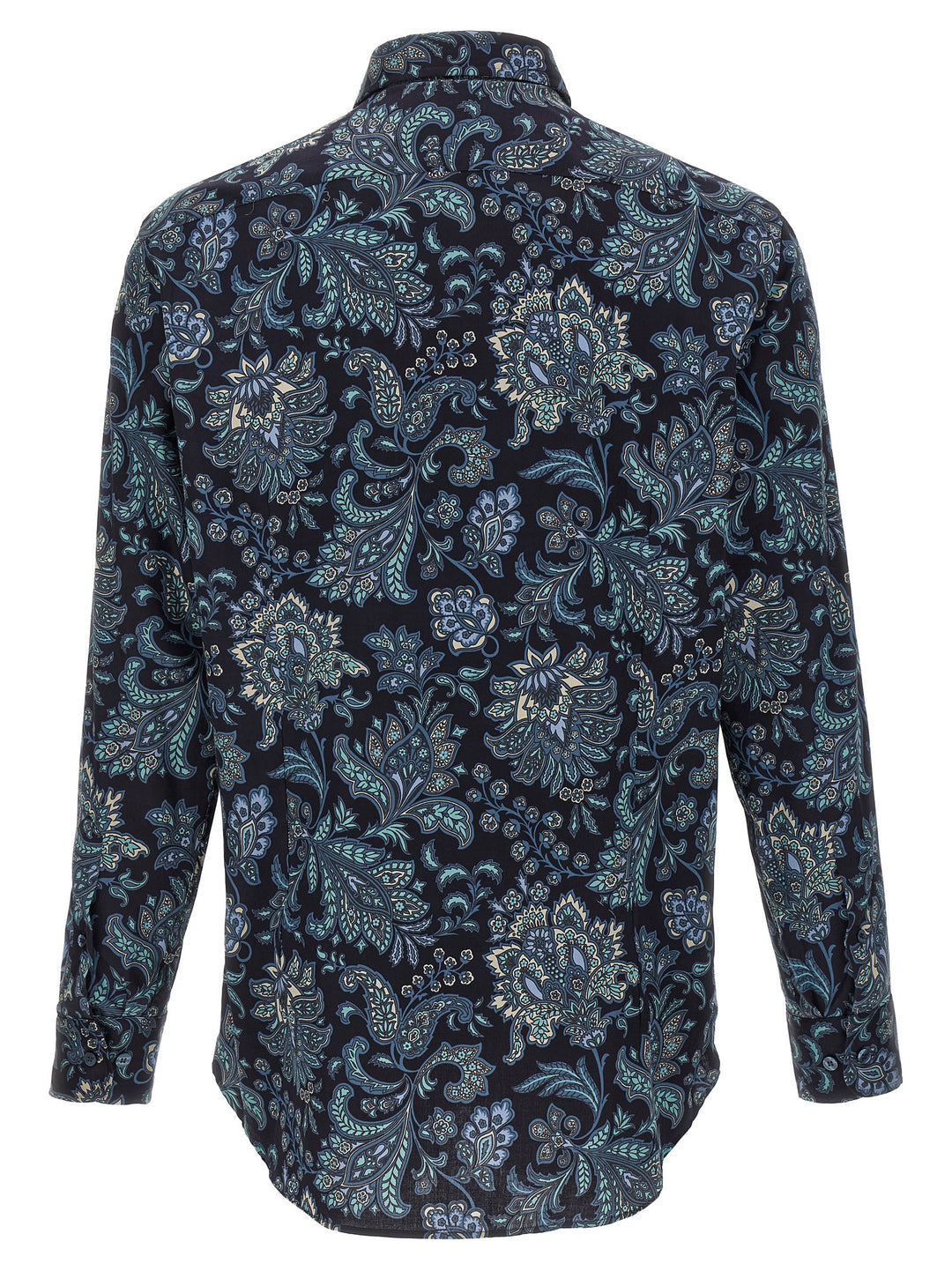 Etro Floral Paisley Cotton Shirt Shirt and Blouse - Blue | bc5b44f5852f165e1a891835314bbaeb3495feb2