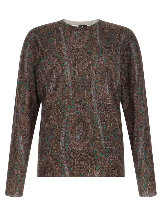 Paisley Sweater Sweaters And Cardigans Bordeaux