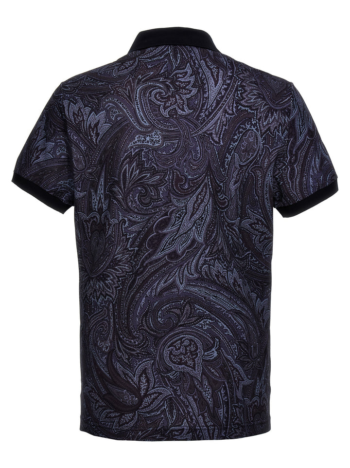 Etro Paisley Polo - Blue | 2086b81b1b9846c24026401c3a220af364b7f579