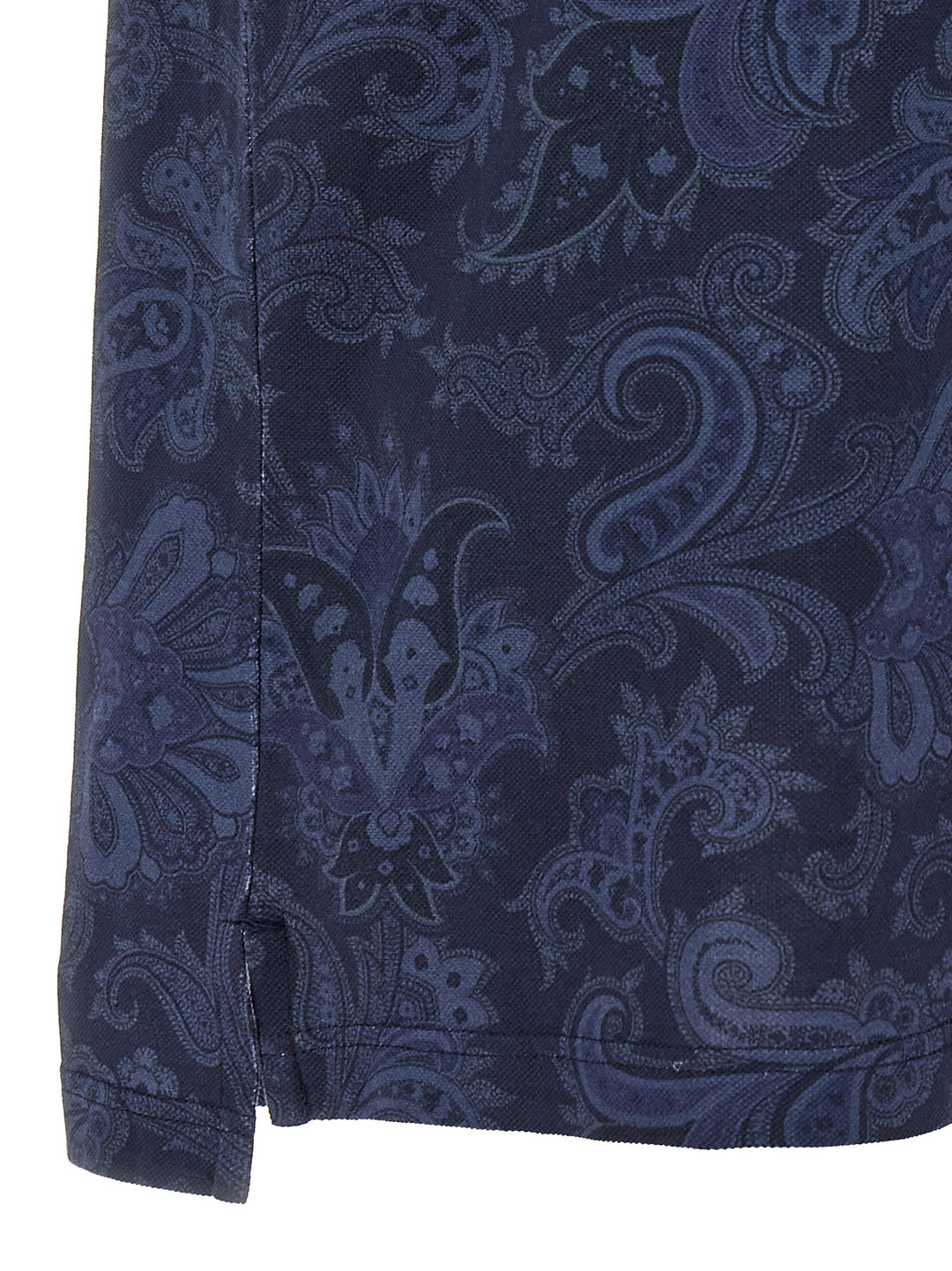 Etro Paisley Flowers Polo - Blue | 978ef385bab951413ef64d74c7e5454aa653f036
