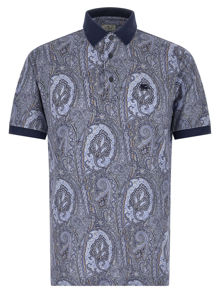 Etro Arnica Paisley Polo - Blue | 524d798bc5ea5cd6baed4d78855af63a5f7aaa96