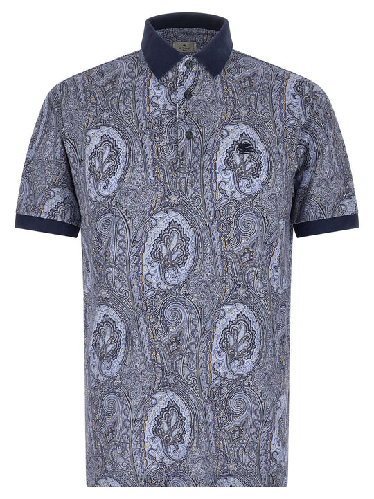 Arnica Paisley Polo Blue