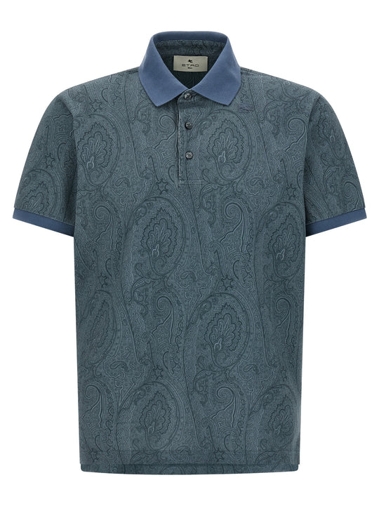 Paisley Polo Blue