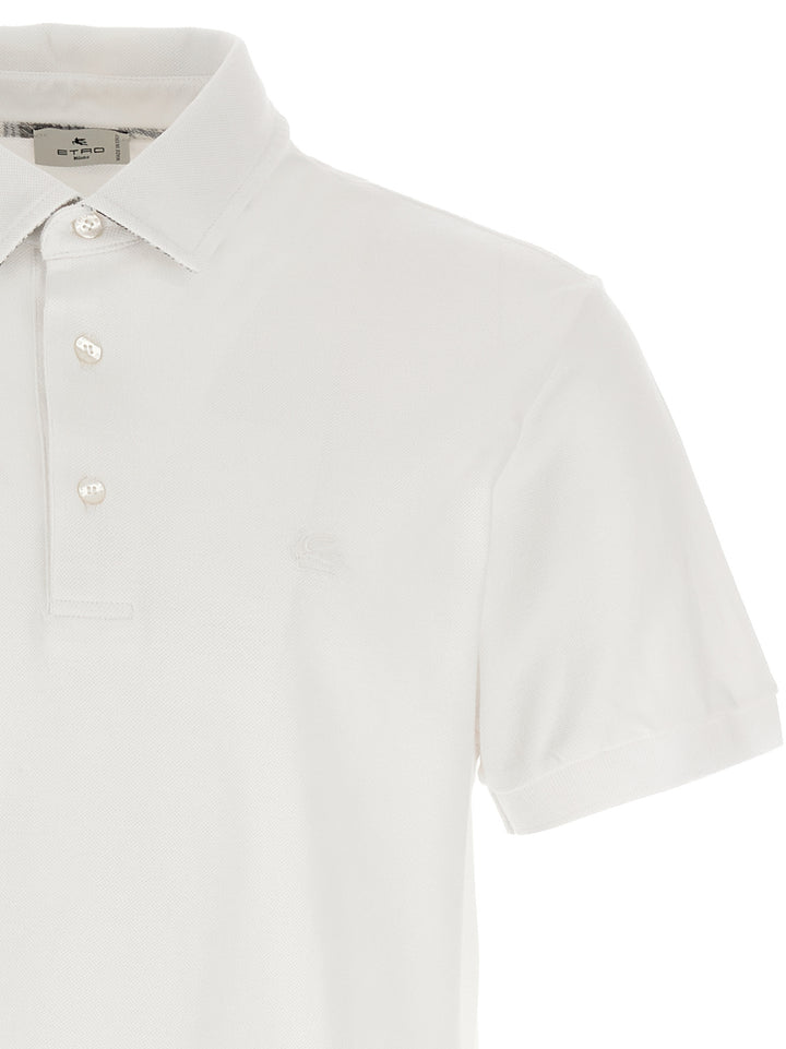 Etro Pegaso Polo - White | 9dabf16d82b1f4765bc4e019fea1d797bd1e4381
