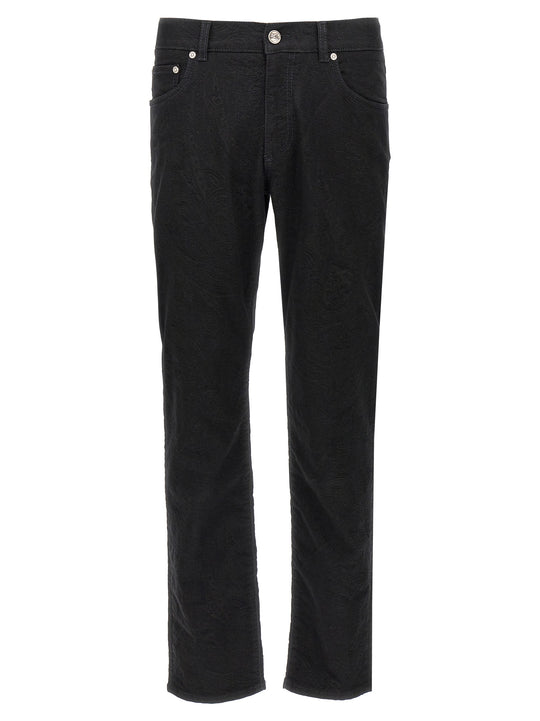 Jacquard Jeans Black
