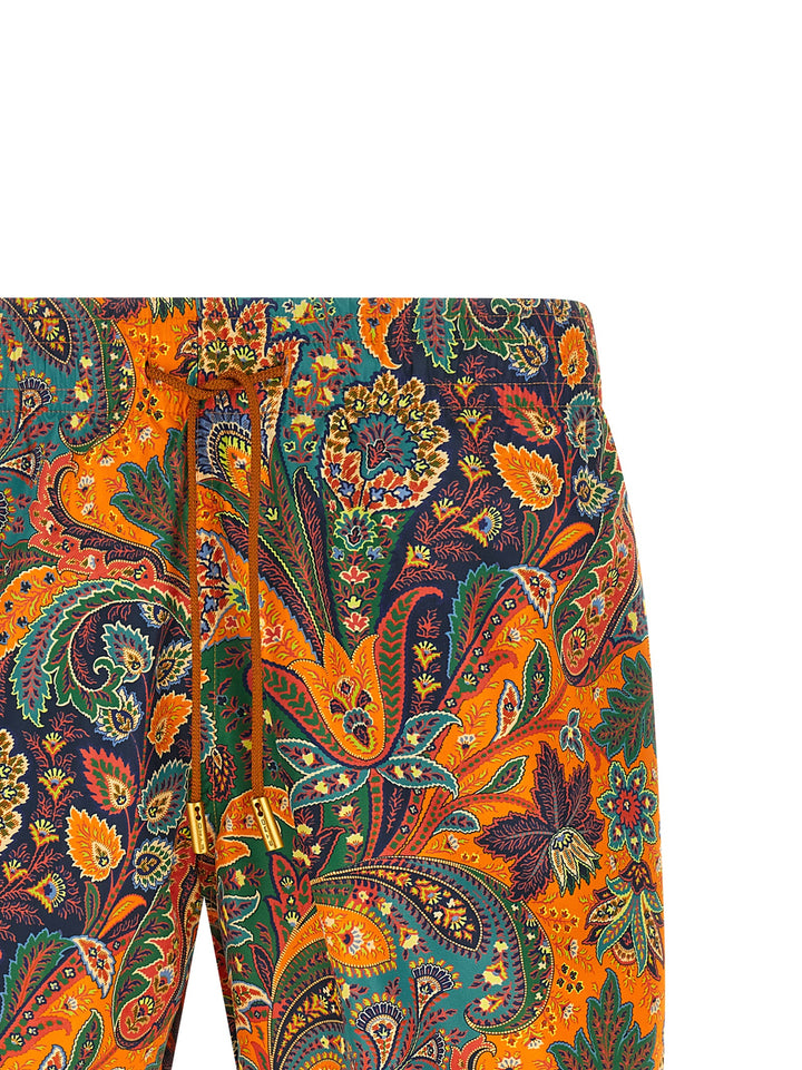 Etro Paisley Floral Swimsuit Beachwear - Orange | 99e495cb8fd351061f1d5df0dd5ff44659a6535e
