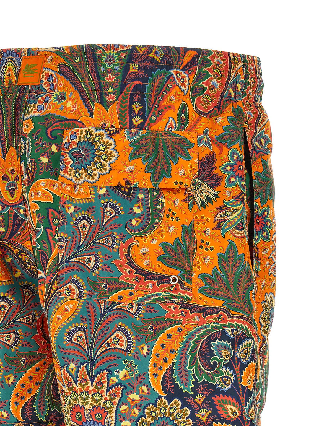 Etro Paisley Floral Swimsuit Beachwear - Orange | 41c14581fef192cf73acaa7f00243d145e63fc4b