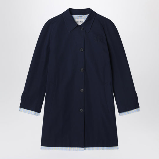 Blue Cotton Overcoat