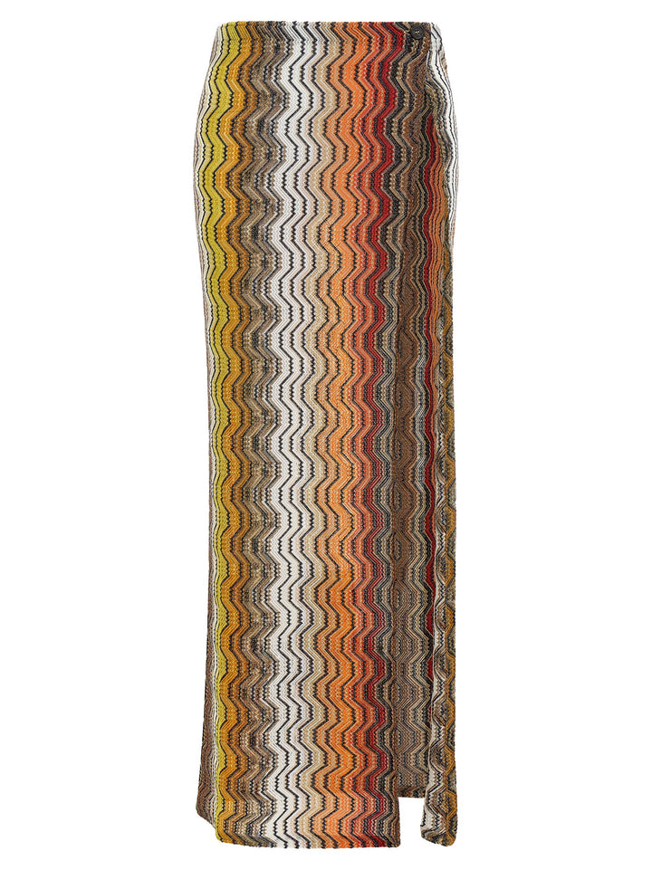 Missoni Greek Zig Pattern Raschel Skirt Skirts - Multicolor | e8c8115d02409f6ab628acfc5a479902519375d0