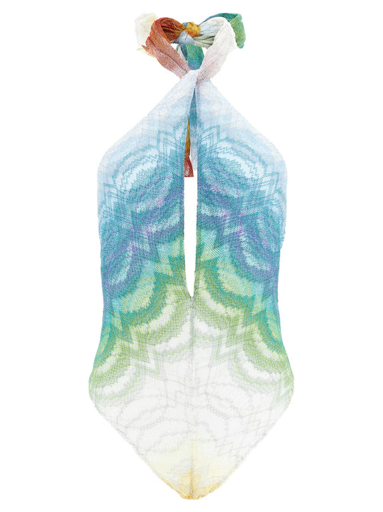 Stereo One-Piece Swimsuit Beachwear Multicolor