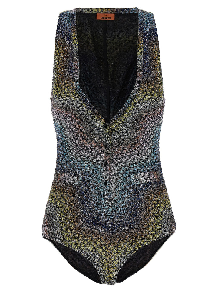 Missoni Zigzag One-Piece Swimsuit Beachwear - Multicolor | 5c795e06f87381828faaf0a2c0098ece38094340