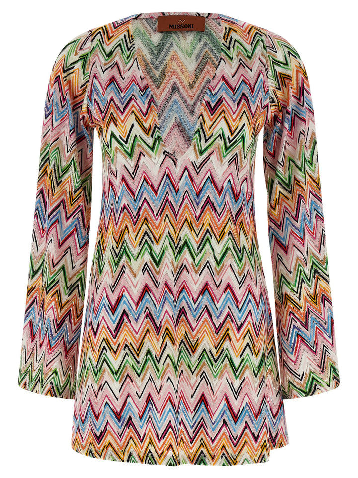 Missoni Zig Zag Embroidery Dress Dresses - Multicolor | f14b381731d0066fc3d512f2e3a6cbdf8d654c58