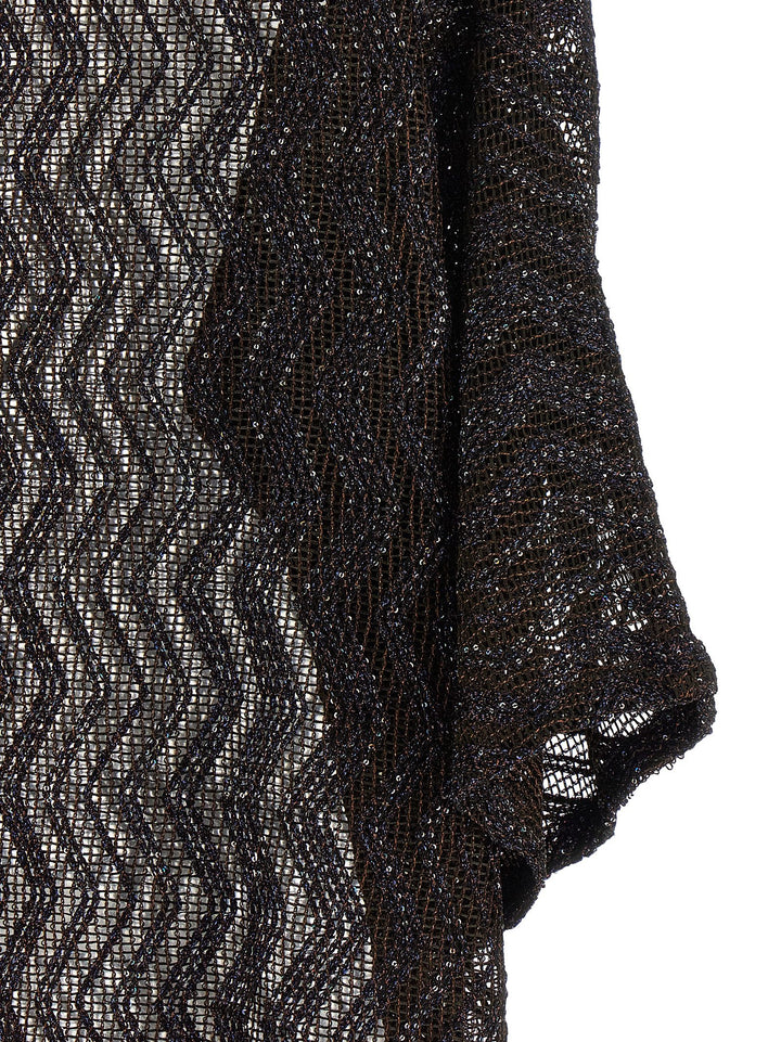 Missoni Zigzag Mesh Dress Beachwear - Brown | a5252657c17fa913089f3beb2ddef1c9305d54c3