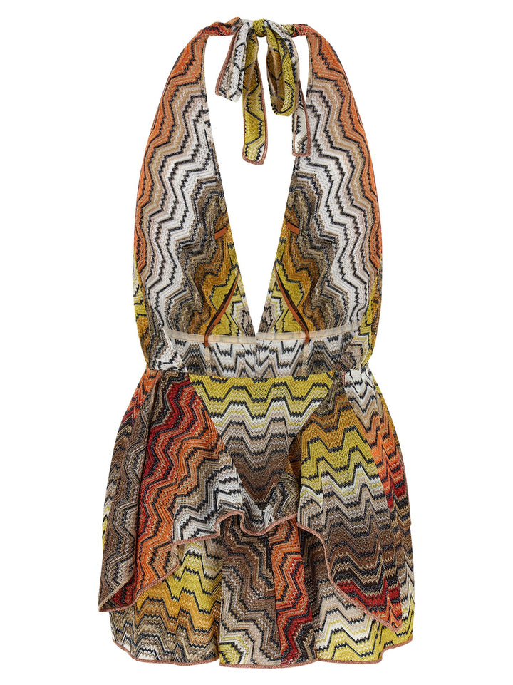 Missoni Greek Motif Cover-Up Dress Beachwear - Multicolor | a7aba5af41286a2b890f443a3cb5d6924c0ee216