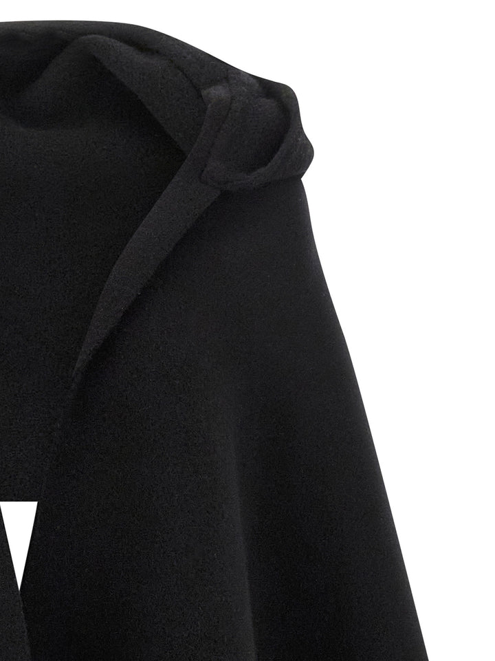 Brunello Cucinelli Hooded Scarf Scarves and Foulards - Black | 25d532d5a917f1f40cab5aa2f9313d614b8be435