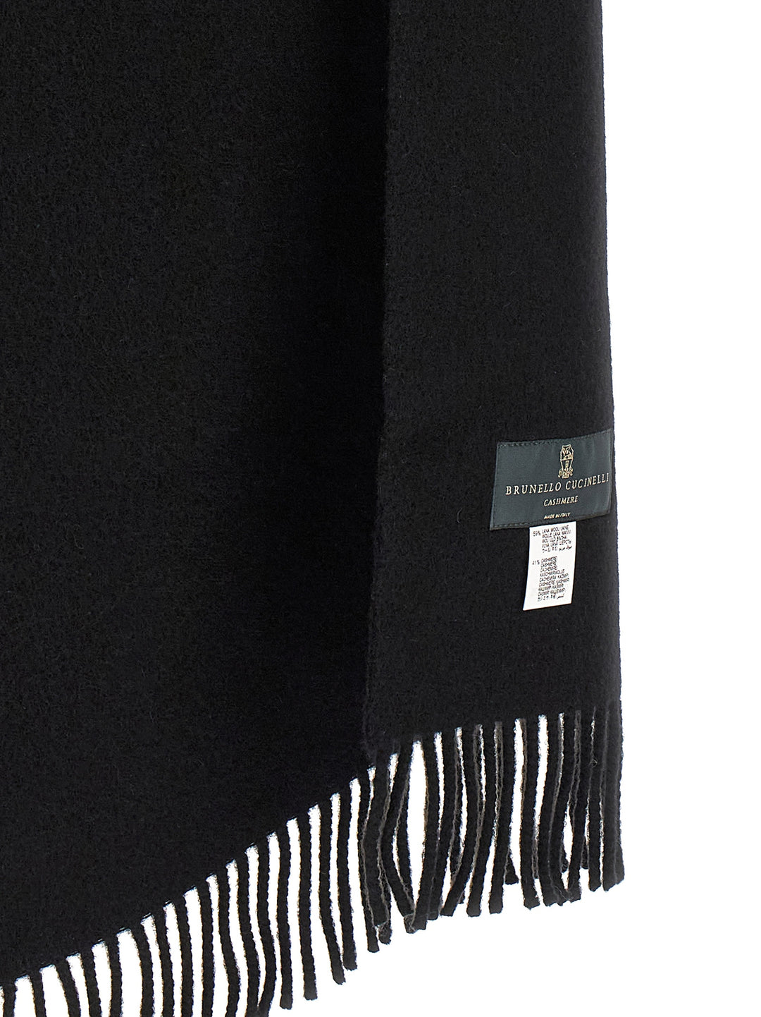 Brunello Cucinelli Hooded Scarf Scarves and Foulards - Black | c2a4c698c6c6d9d6285b981b20081b6d52529839