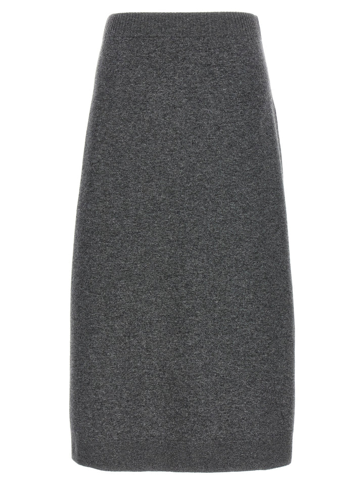 Brunello Cucinelli Cashmere Skirt Skirts - Gray | f10d7cd0572cd86f8c6a70d80acb9704f5776898