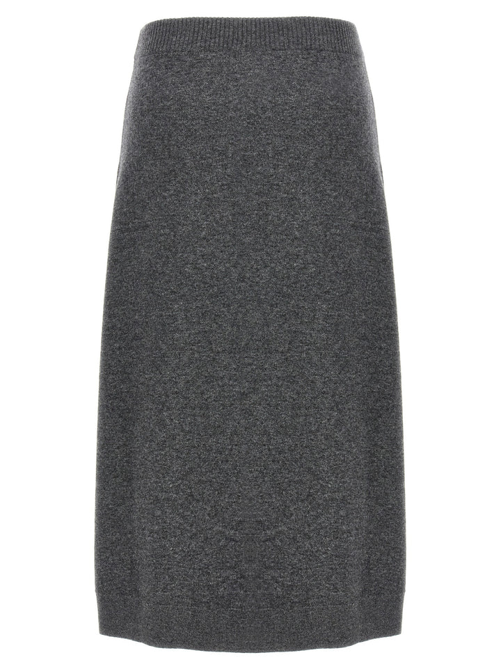 Brunello Cucinelli Cashmere Skirt Skirts - Gray | b549068beb740c991a6c3d405b0e19a3dd29e533