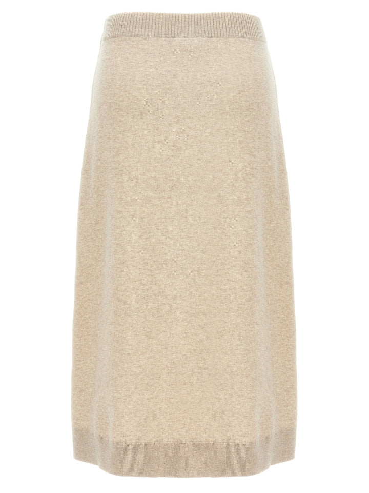 Brunello Cucinelli Cashmere Skirt Skirts - Beige | 6e8c3d09e21638948259546596e71eba904029cb