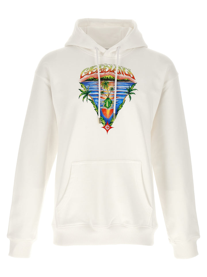 Casablanca Innocence Triangle Sweatshirt - White | b7d3cea9210b02958bfff757f3935a54590723e4