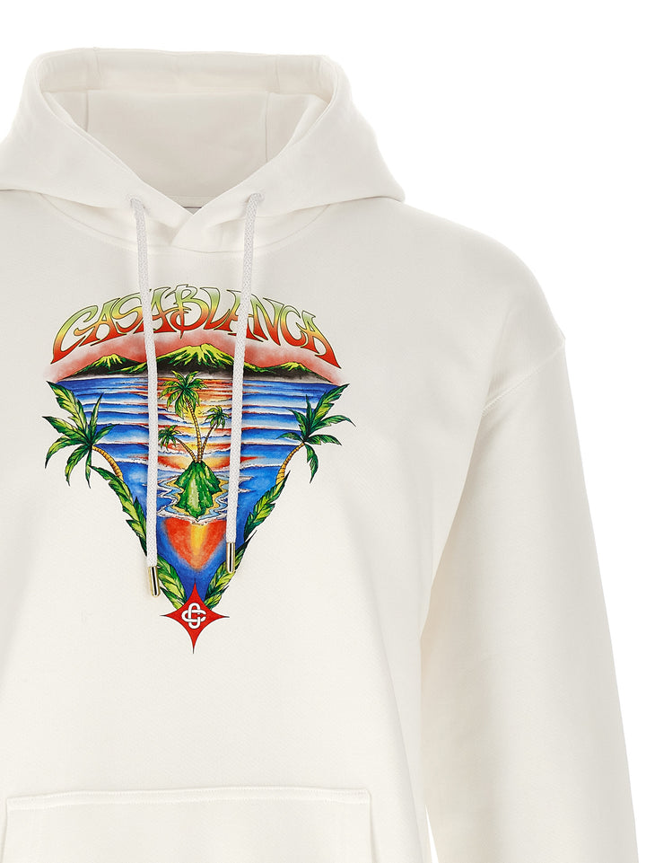 Casablanca Innocence Triangle Sweatshirt - White | 2d2a070ec4922ba9f52a8cd661513b3d0b76a72b