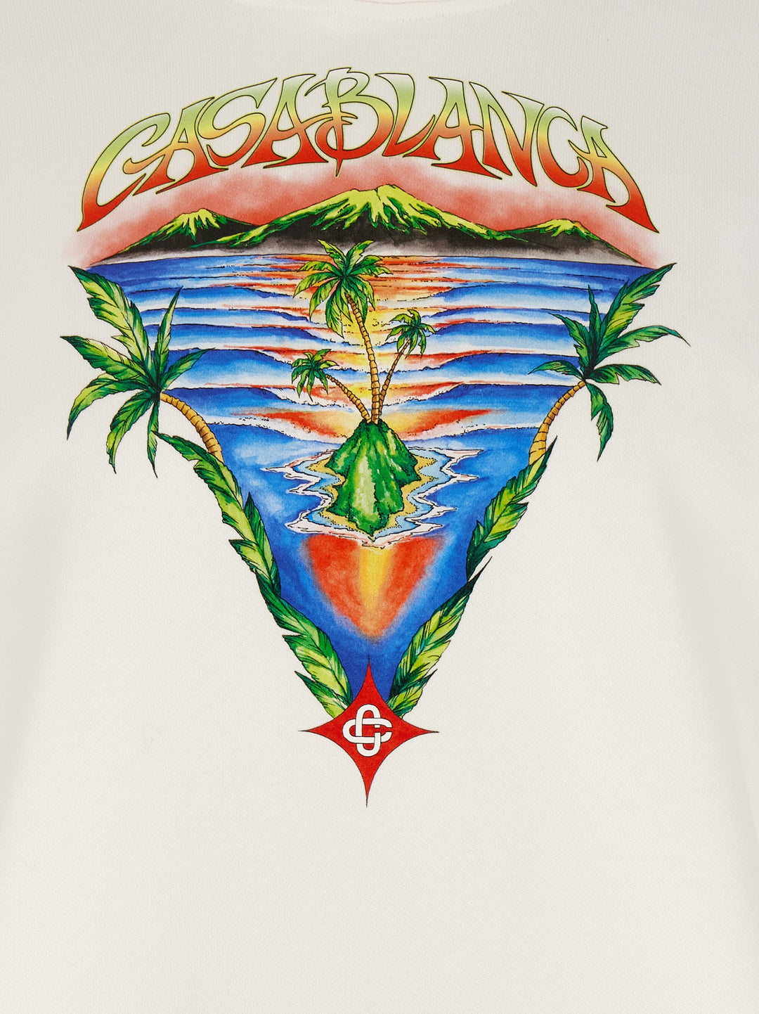 Casablanca Innocence Triangle Sweatshirt - White | ad1bc79f63c8e98f6b70a3f08a6ddf8b2c0d9a79