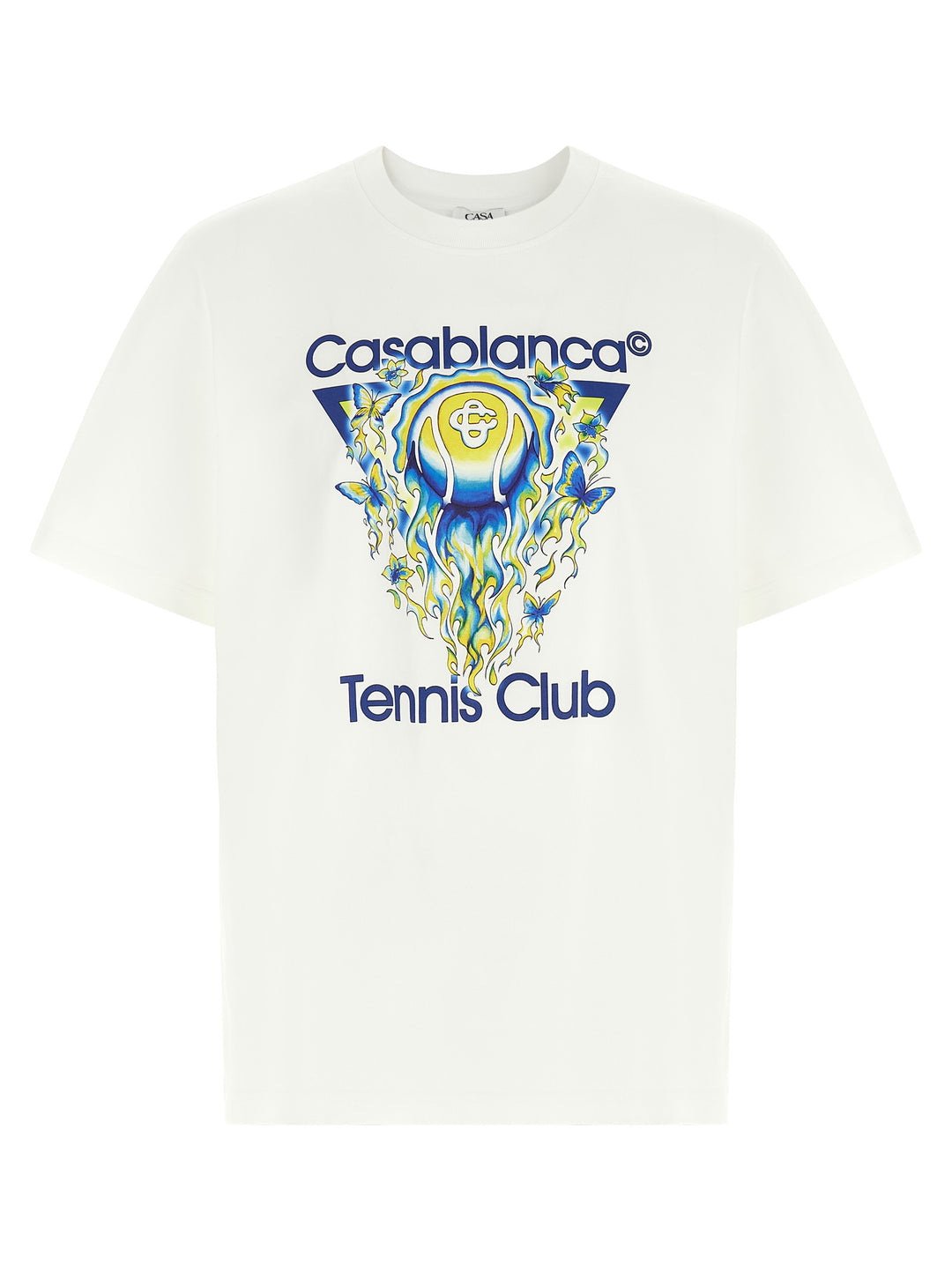 Casablanca Tennis Club Icon T-shirt - White | bb76ac0ad1ff4392aeb4e9806a351b150142b25c