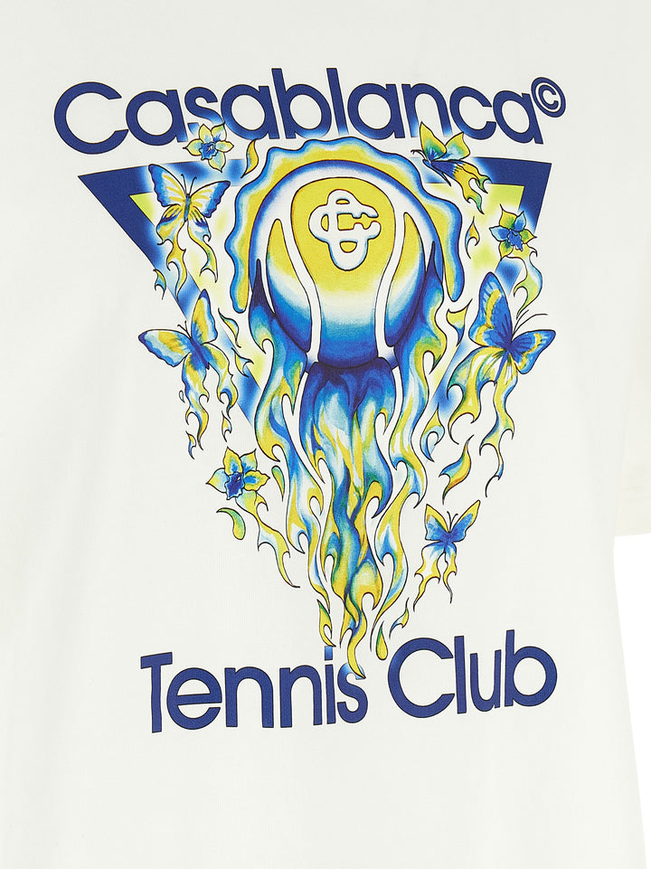 Casablanca Tennis Club Icon T-shirt - White | c8da7a652e16261ae953dde83d301e113dfda49f