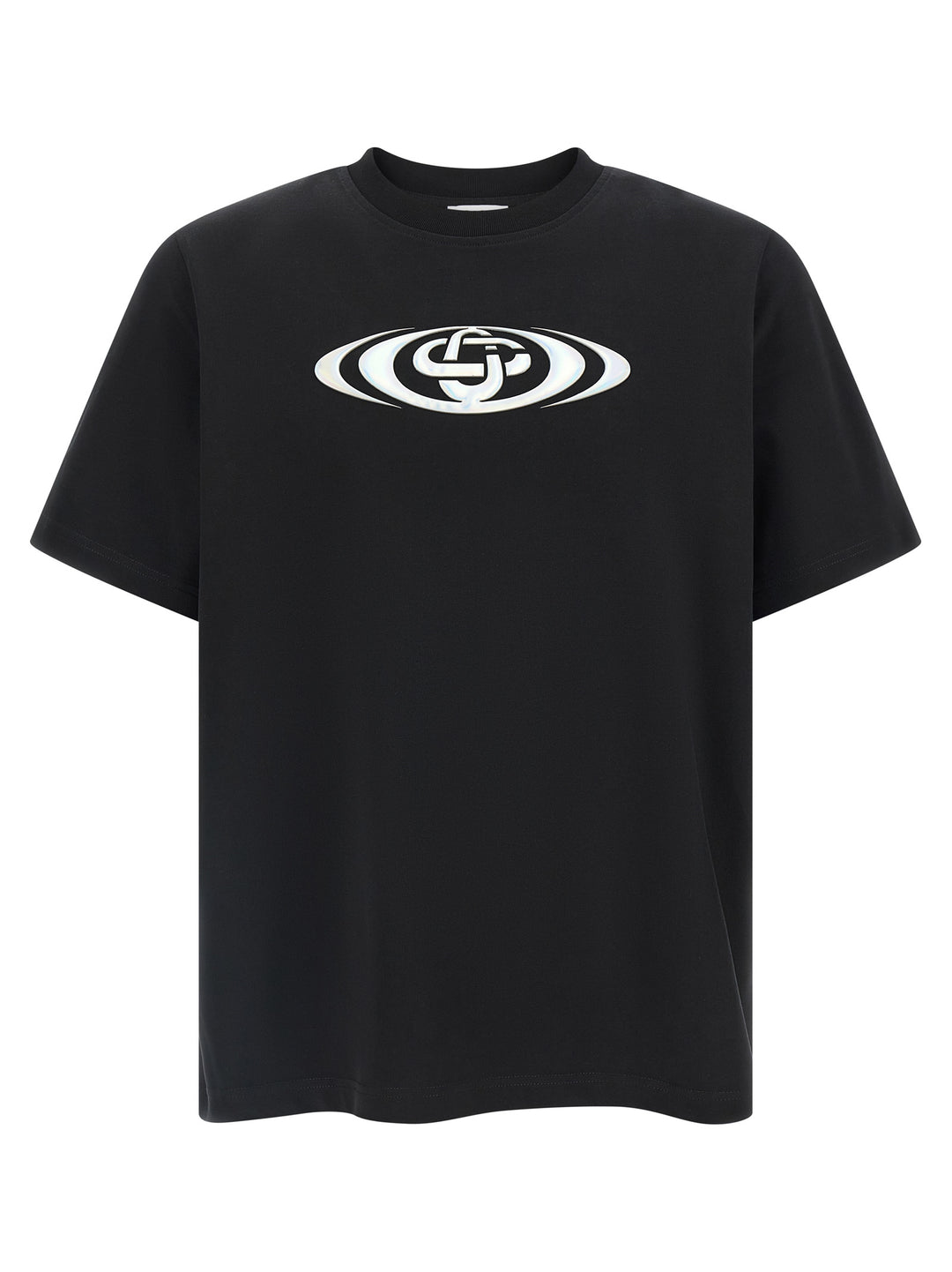 Casablanca Warped Logo T-shirt - Black | 5bf994f473d0248a8d74711139798df6233fa9a7